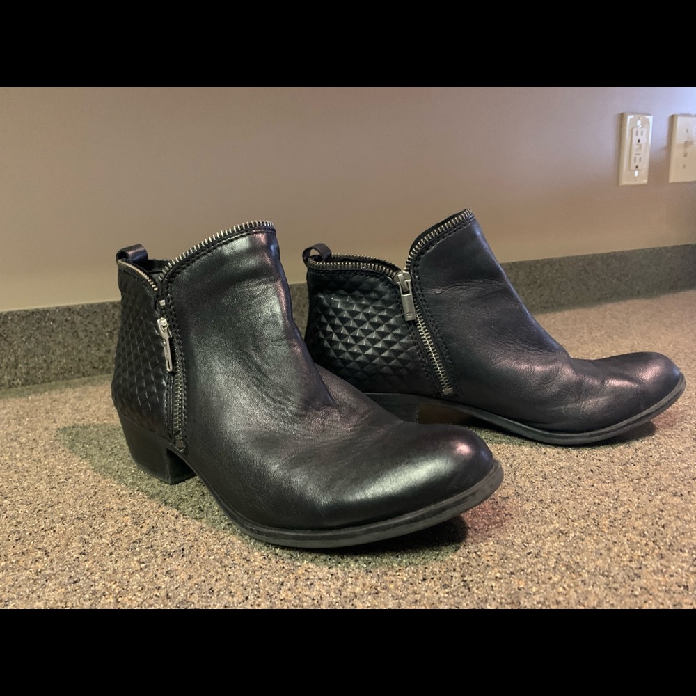 Lucky Brand Booties Bartalino Black Leather
